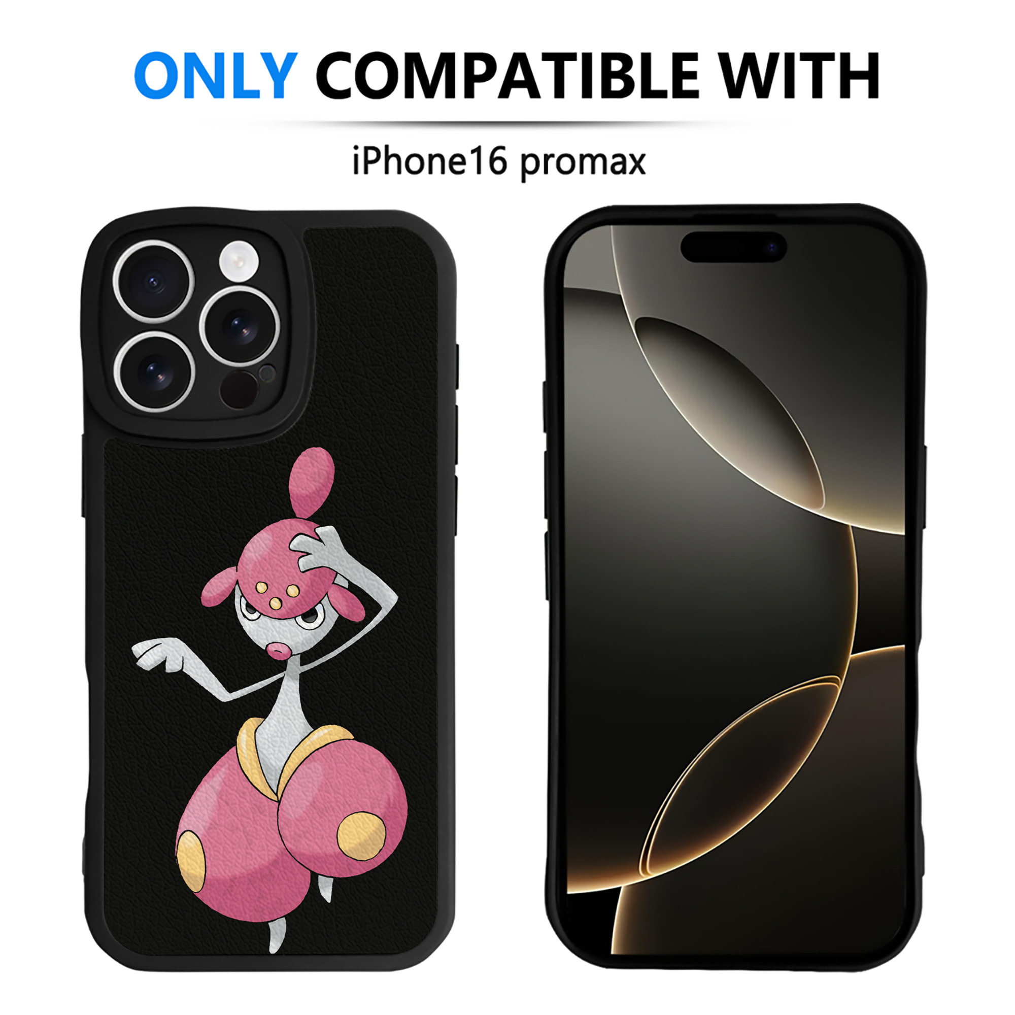 （画像用） ポケットモンスター Pokémon 【iPhone 16シリーズ対応】シリコンスマホケース（レザー調） 材質：シリコン